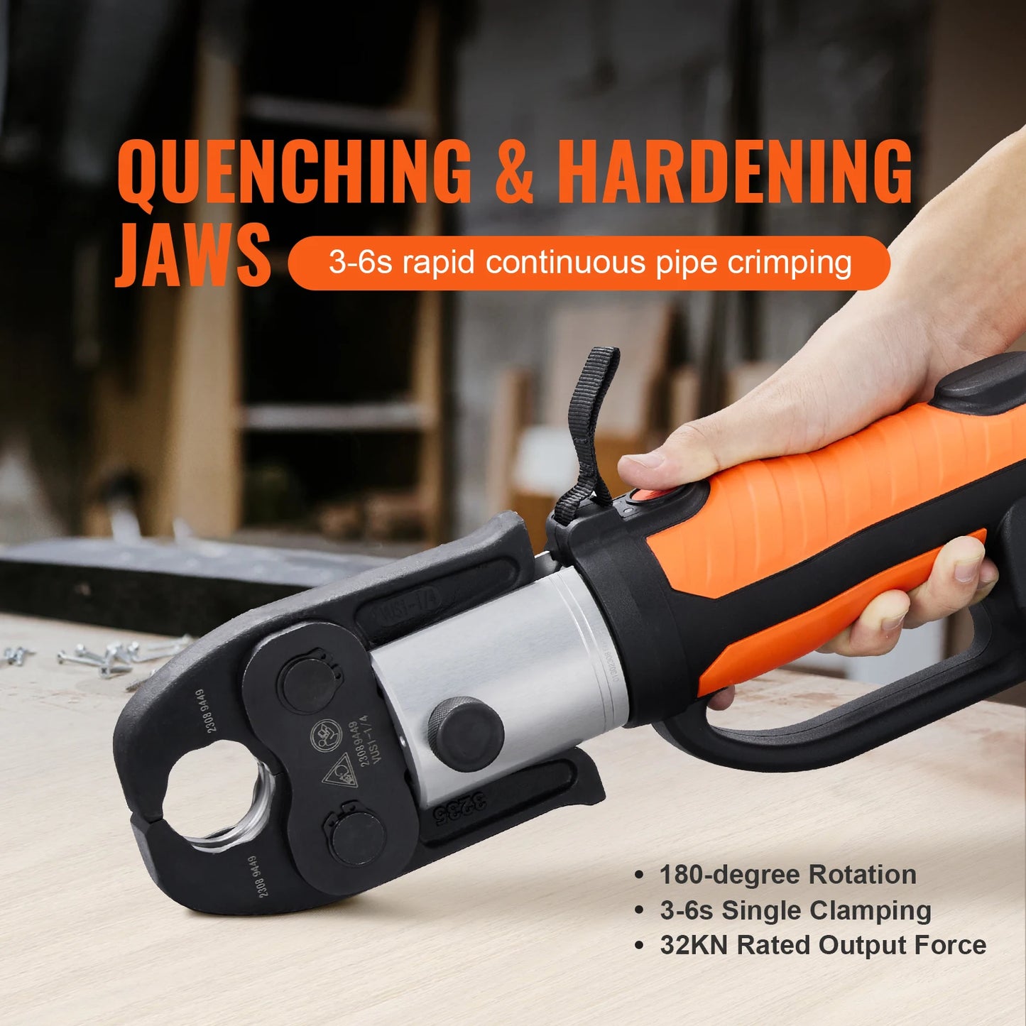 SucceBuy 18V Press Tool With 6 Jaws For Stainless Steel