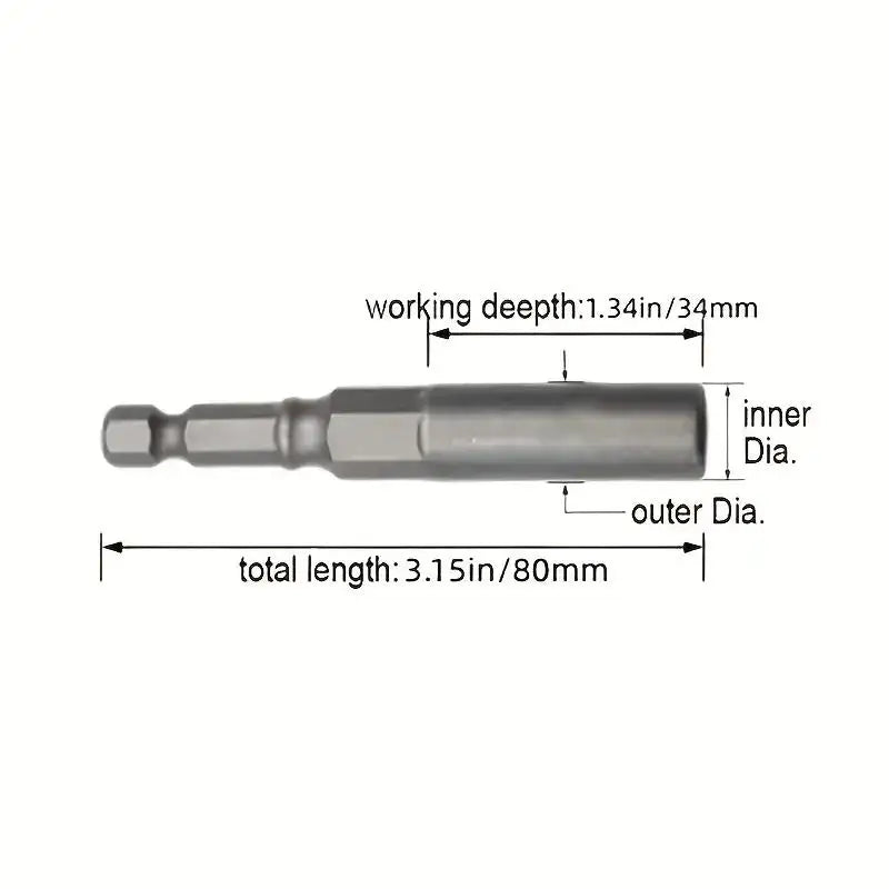 Meikela 6-Piece Magnetic Screwdriver Bit Kit for Drills