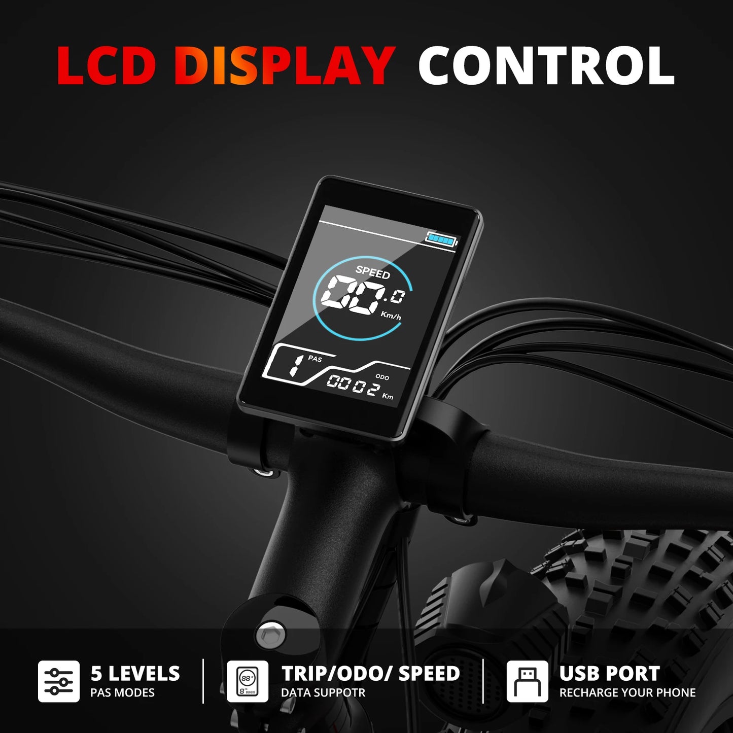 AMYET EB26 Electric Mountain Bike 1000W Dual Shock Ebike