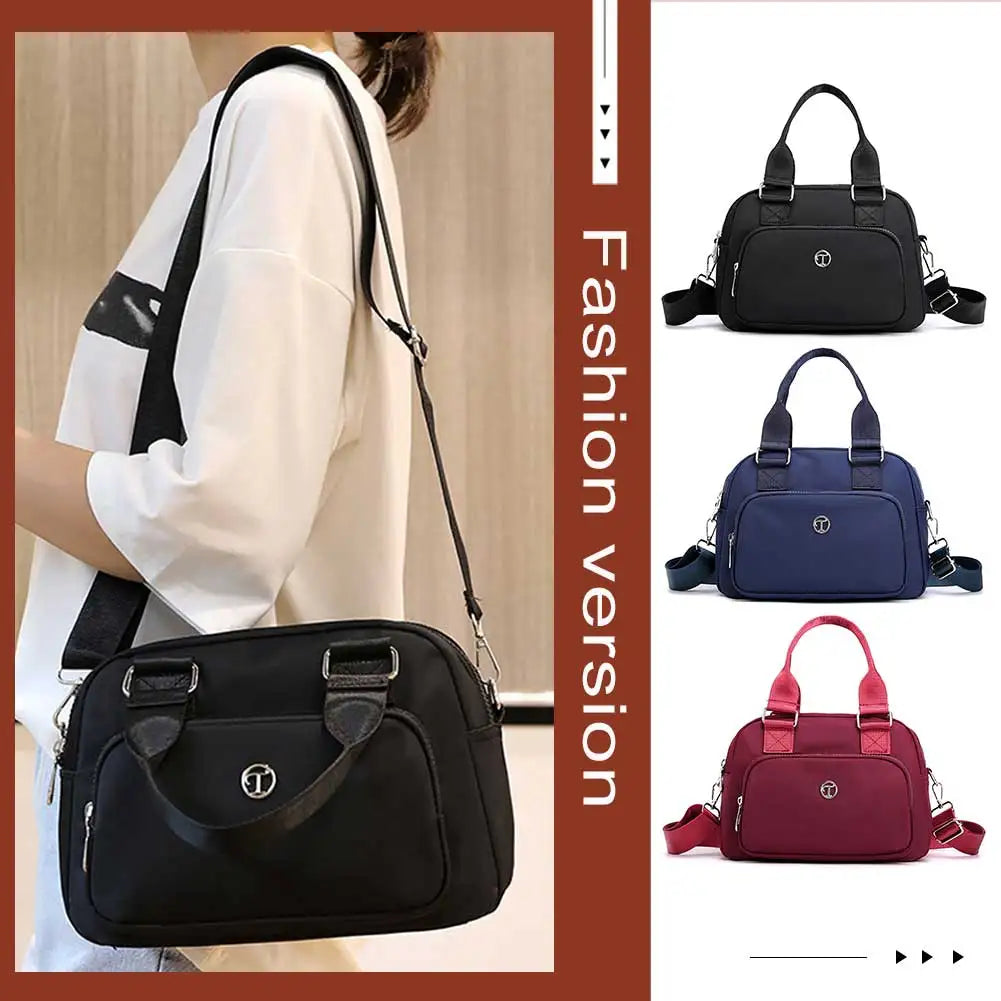 Crossbody Nylon Womens Bag With Adjustable Strap Large Capacity