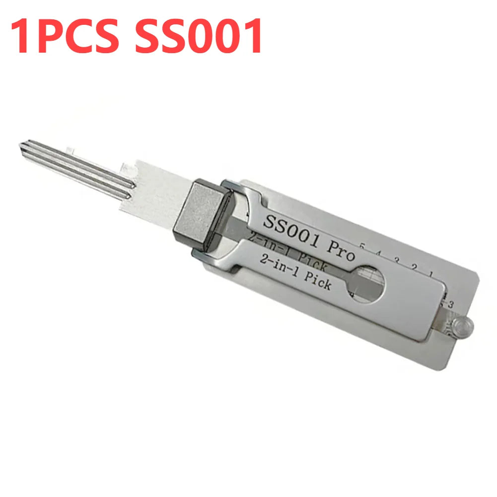 Stainless Steel 2in1 Key Decoder and Precision Hook Tool