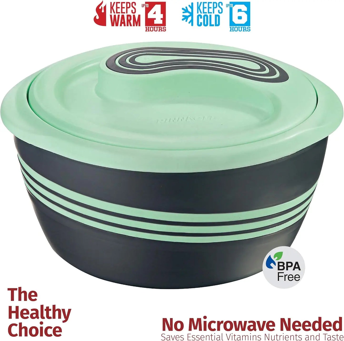 3-Piece Insulated Casserole Dish Set with Lid, Stainless Steel Hot Pot Food Warmer for Soups and Salads - Perfect Holiday Gift