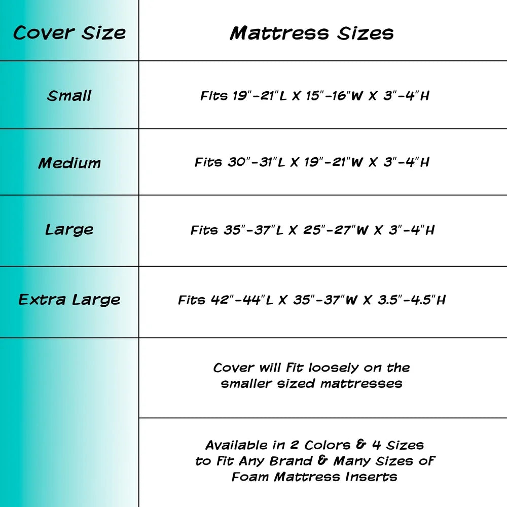 NONECN Dog Bed Replacement Cover Washable Non-Slip Slipcover