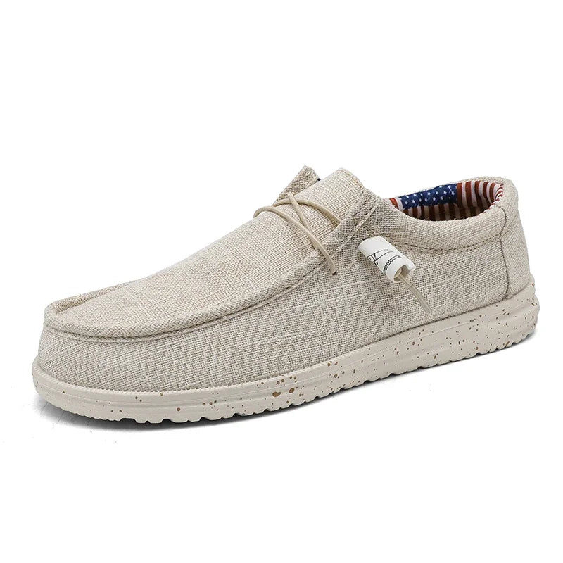 Men Casual Shoes Slip on Canvas Loafers Comfortable Walking Flats for Man Non Slip Soft Moccasins Sneakers Summer loafers