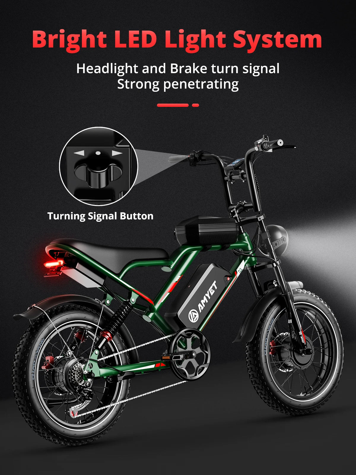 AMYET S8 2000W Dual Motor Electric Bike For Adults Mountain