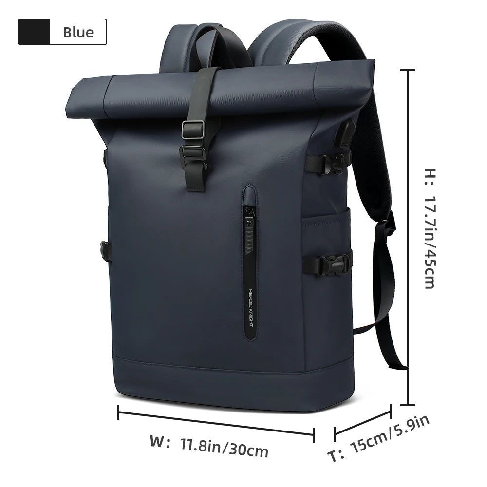 HK Expandable Travel Backpack Waterproof Laptop Bag With USB Port