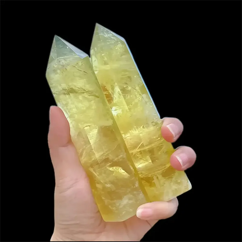 Natural Quartz Crystal Column for Home Decor Pyramid