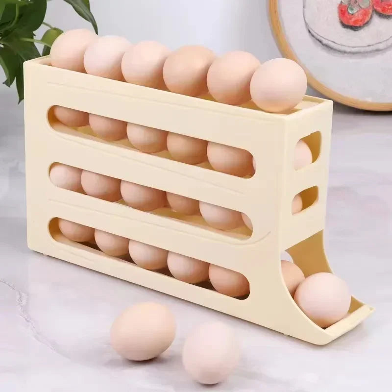 AEHOME Automatic Egg Roller Organizer For Refrigerator