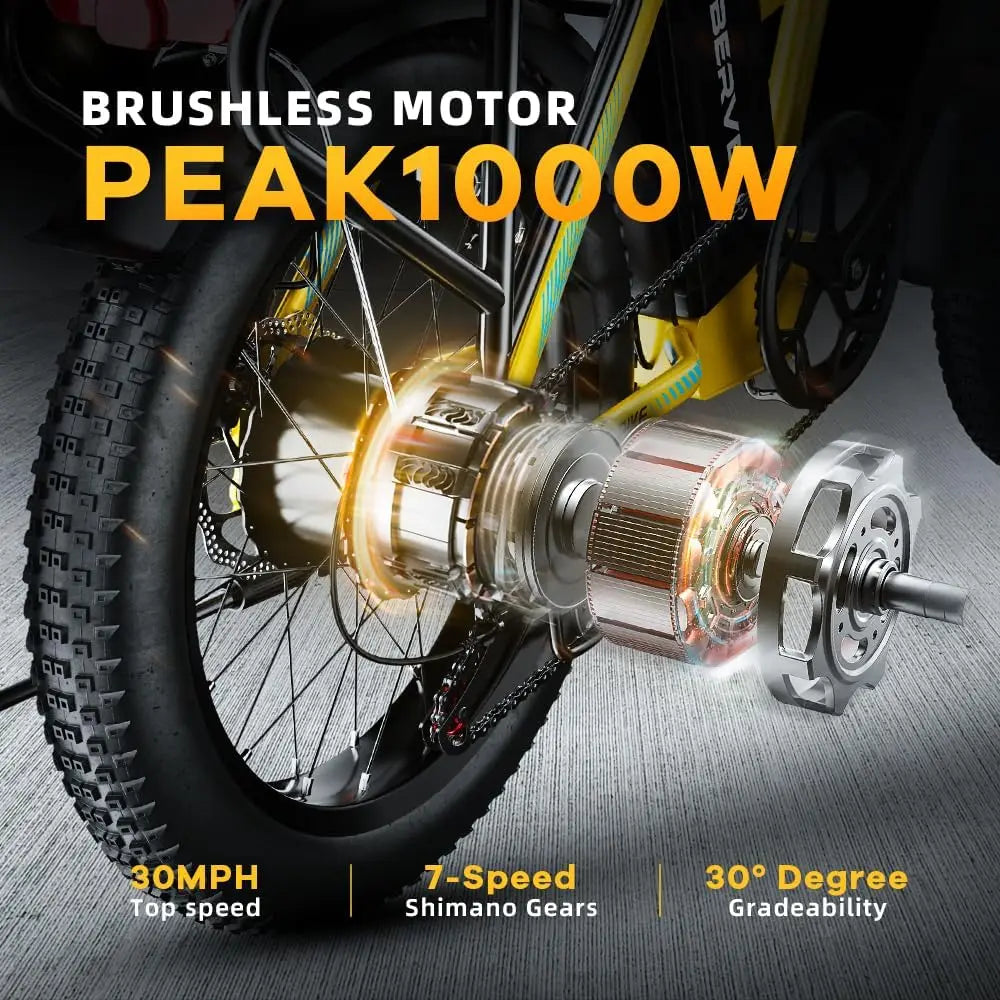 CYBERVELO MARS700 Folding Electric Bike 1000W Removable Battery