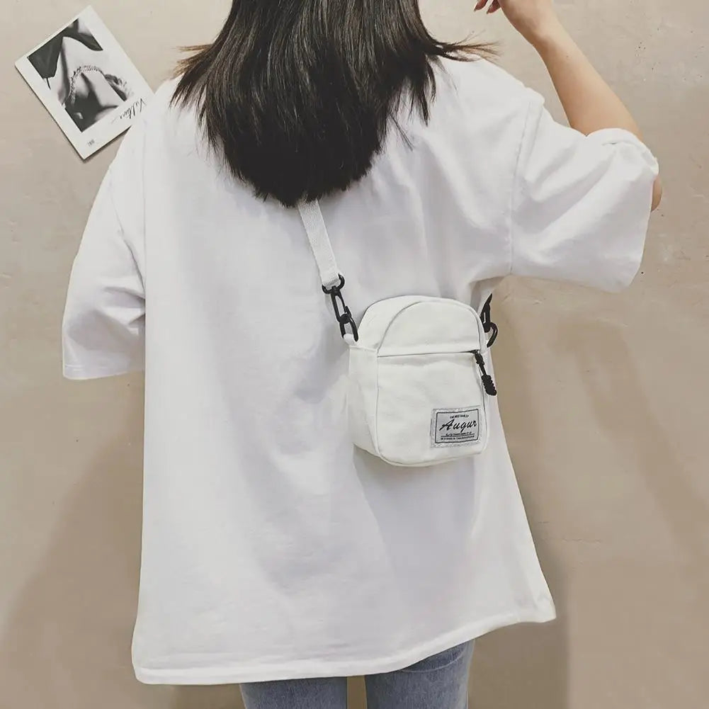 3pcs Women Canvas Patchwork Crossbody Bags Set Casual Mini Handbags