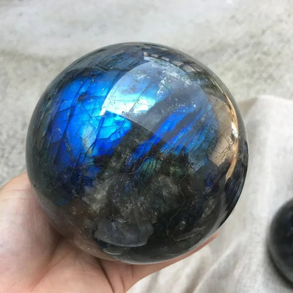 CrystalHola Labradorite Ball Sphere Healing Stone Decor