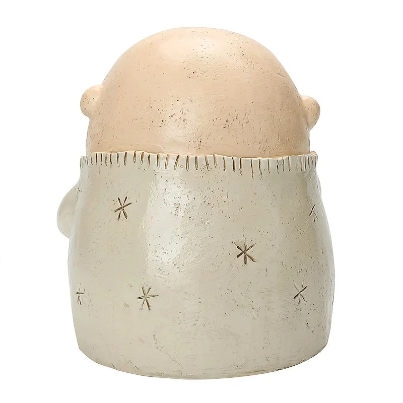 Holding Nose Sculpture Figurine Resin Kitschy Bathroom Decor