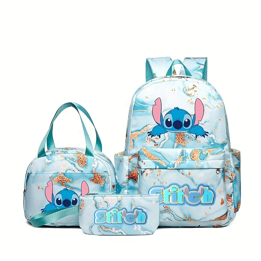 Mesuca Stitch Series Cartoon Backpack Outdoor Travel Waterproof