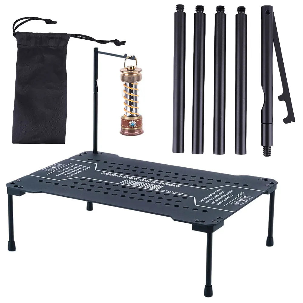 Camping Liftable IGT Table Multifunctional Outdoor IGT Modular Table Aluminum Alloy Foldable IGT Table for Travel Patio Cooking