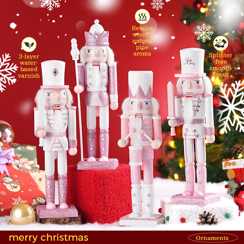 Nutcracker Soldier Wooden Handmade Figurine Christmas Decor Gift