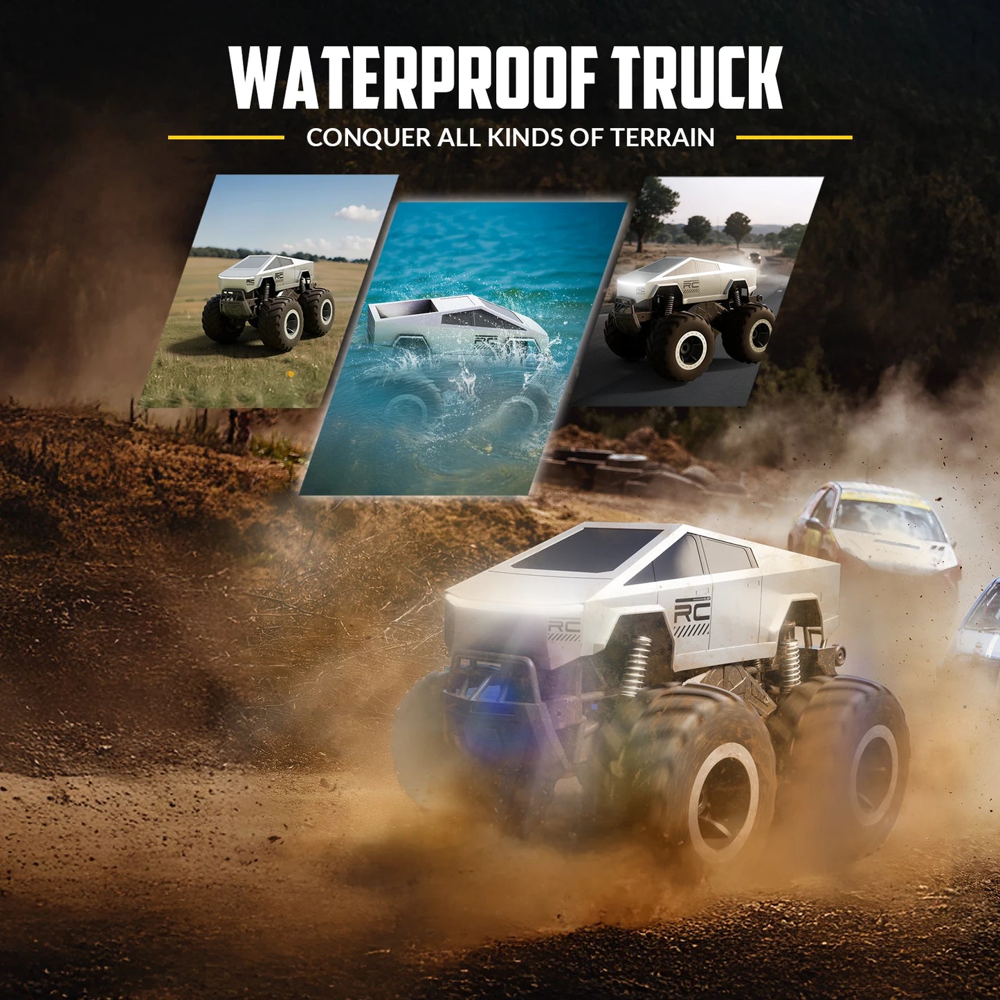 RACENT STEMTRON Amphibious RC Car All Terrain Off Road