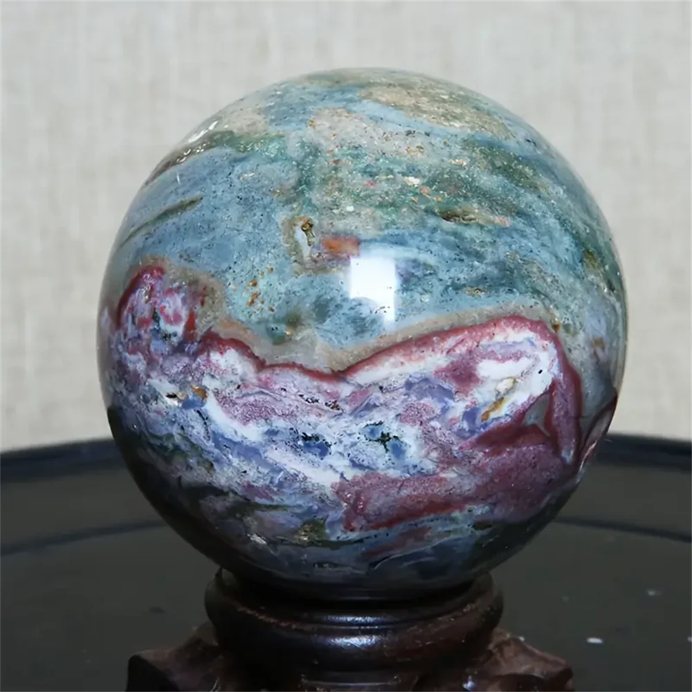 CrystalHola Ocean Jasper Sphere Crystal Ball For Home Decoration
