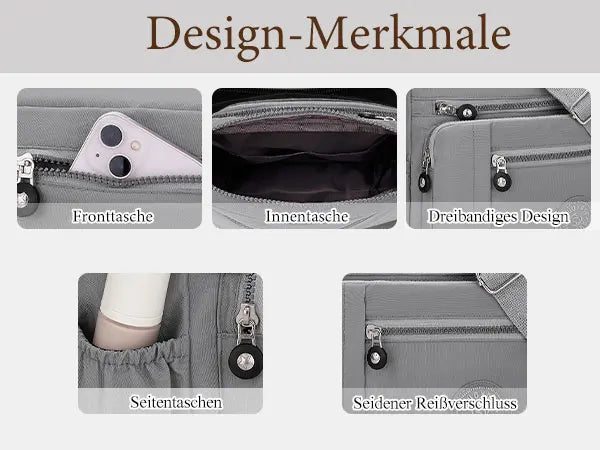 Nylon Waterproof Women's Crossbody Messenger Bag