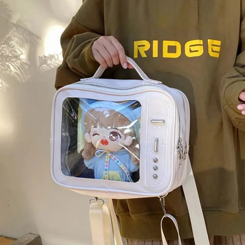 Ita Bag Transparent PU Crossbody Bag Harajuku Style For Women