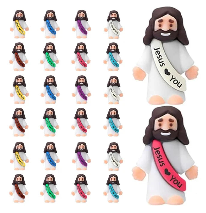 AUKYGGUSH 25Pcs Jesus Loves You Christmas With Letters Ornaments Set