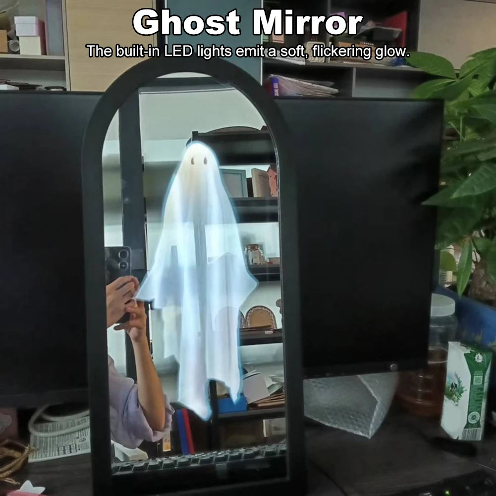 Shunmaii Terror Ghost Mirror Nightlight Halloween Spooky Decor