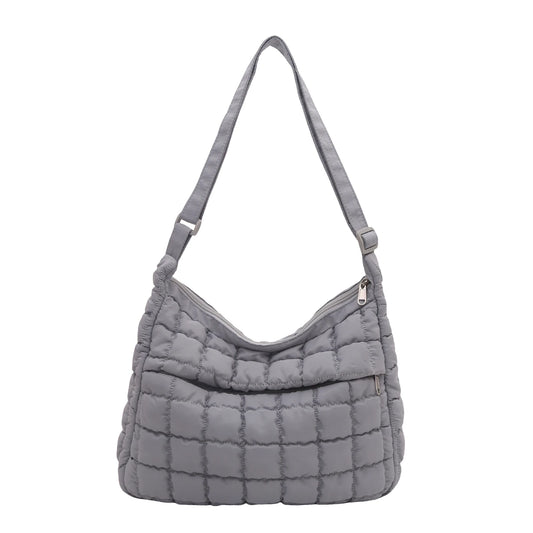 Quilted Puffer Shoulder Bag For Women Tote Crossbody