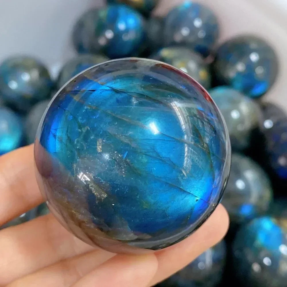 CrystalHola Labradorite Ball Sphere Healing Stone Decor