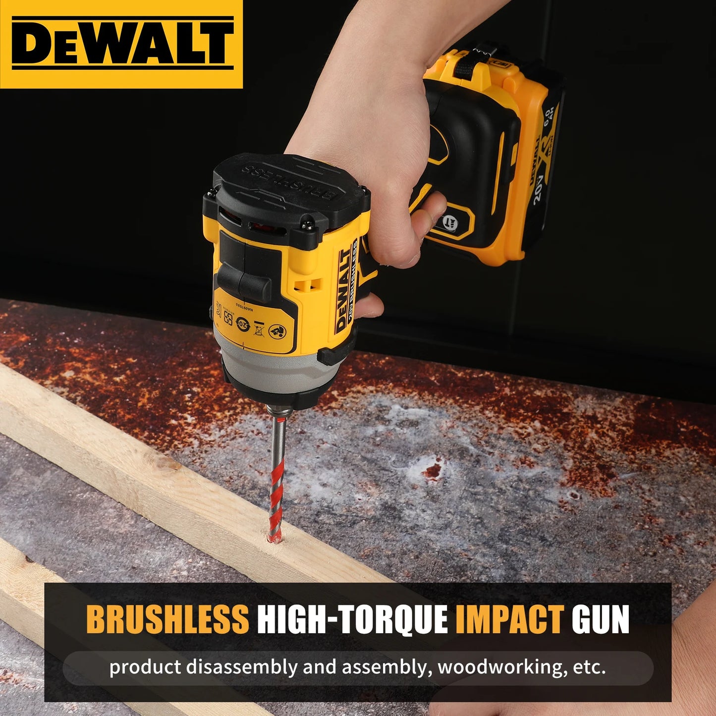 DeWalt DCF850 20V Lithium Cordless Impact Wrench High Torque