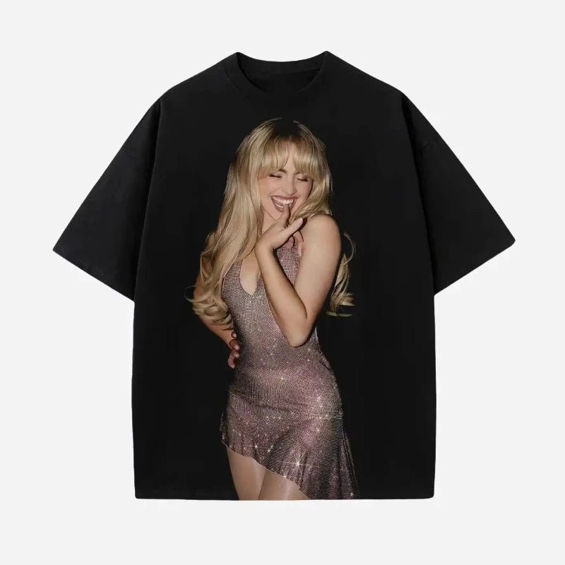 Sabrina Carpenter Tour T Shirt Unisex Cotton Graphic Tee