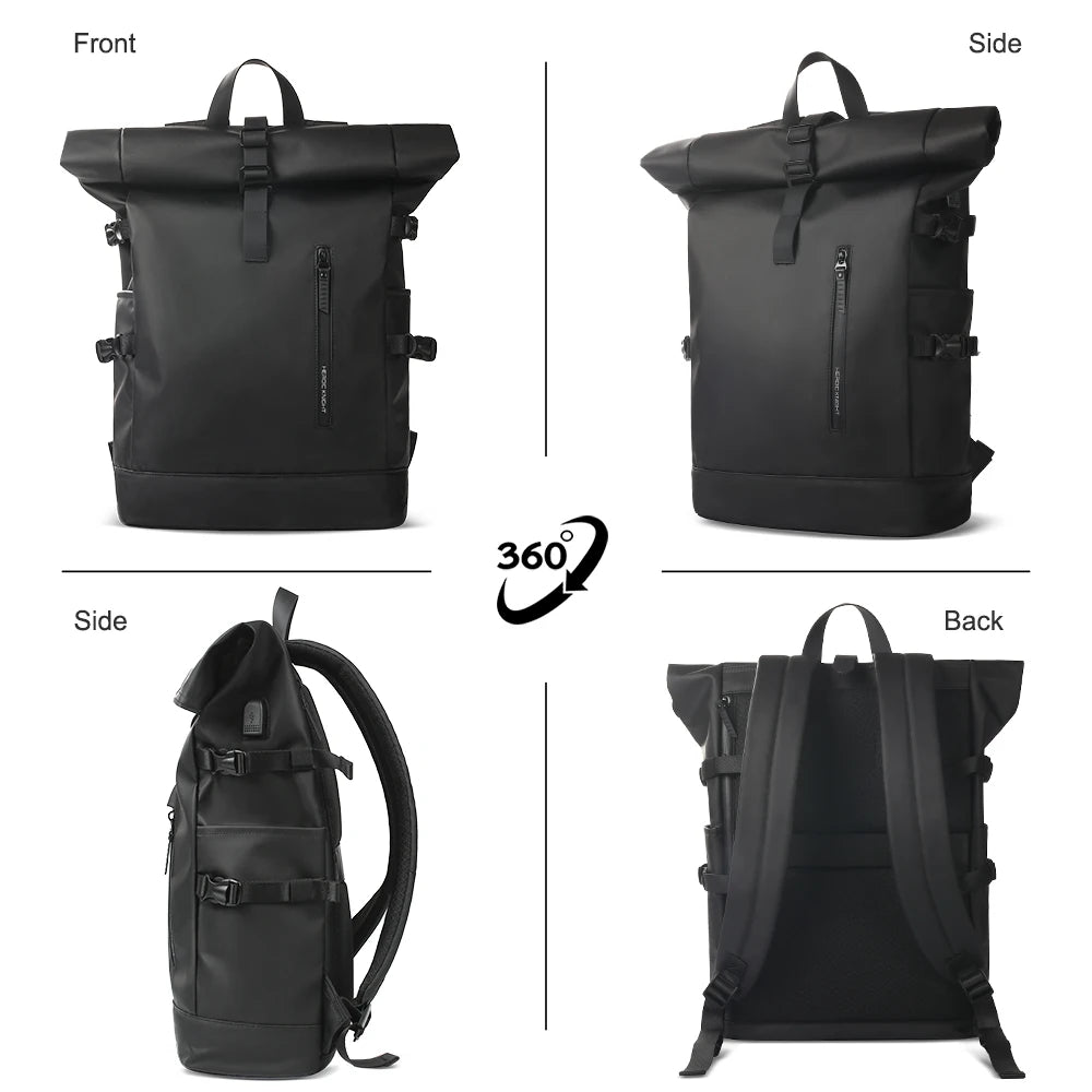 HK Expandable Travel Backpack Waterproof Laptop Bag
