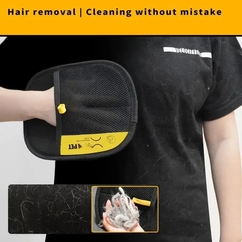 Animal hair glove Electrostatic gloves Two-way brush pet hair removal glove for cats dogs clothes furniture  electrostatic
