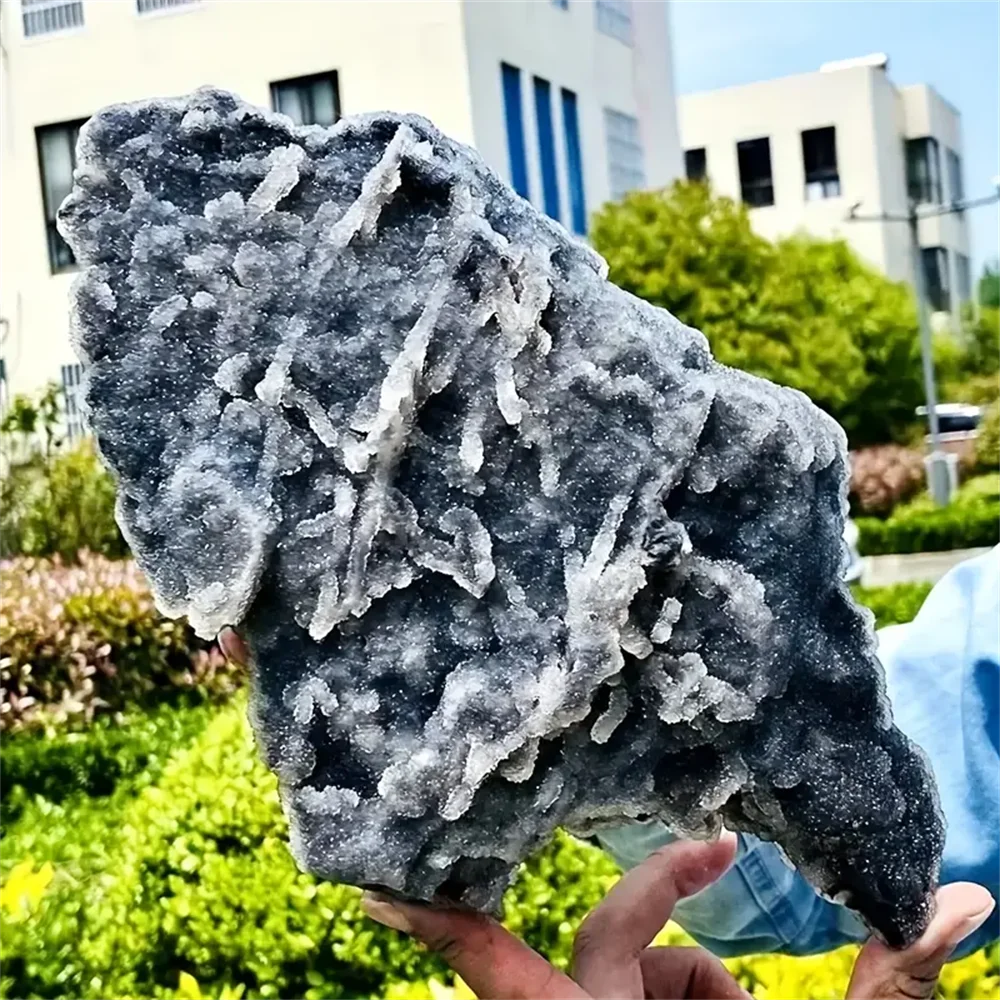 CrystalHola Glittering Sphalerite Crystal Cluster Druzy Geode Mineral Specimen