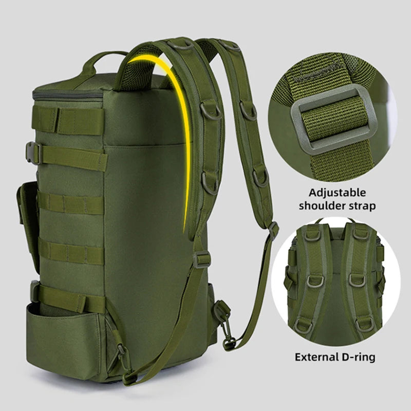 scione Tactical Fishing Backpack with Rod Holders and Gear Storage