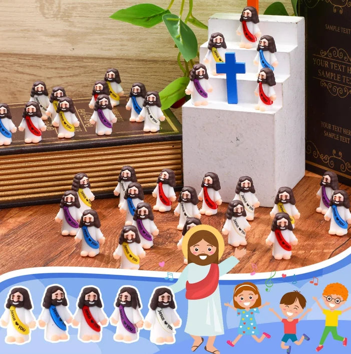 AUKYGGUSH 25Pcs Jesus Loves You Christmas With Letters Ornaments Set