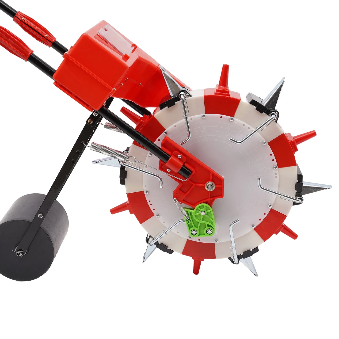 6 Nozzles Manual Seeder, Garden Hand-Push Seeding Machine, Roller Planter Seeding Seeder for Peanut Corn Cotton Soybean