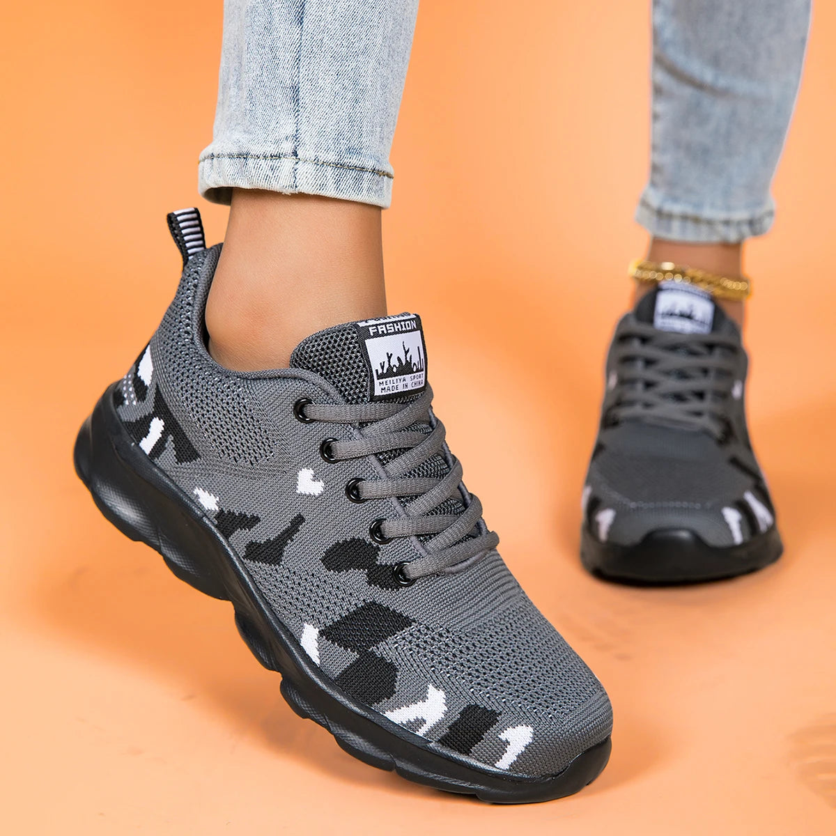 None Orthopedic Men Sneakers Lightweight Walking Shoes