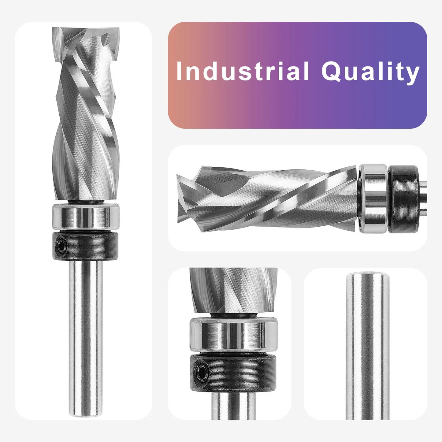 SpeTool Bearing Compression Spiral Flush Trim Router Bit